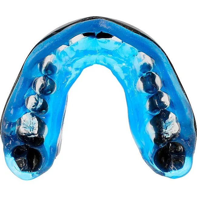 Капа для бокса Shock Doctor Gel Max взрослая (возраст 11+) Black/Blue (art. 6100-BB-AD)