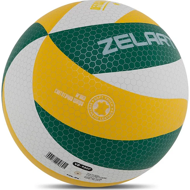 Волейбольный мяч
 ZELART
 VB-9000 №5 PU (Белый-желтый-синий)