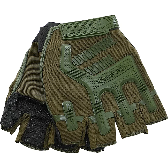 Тактические перчатки
 без пальцев
 ADVENTURE BC-4926 (Оливковый)