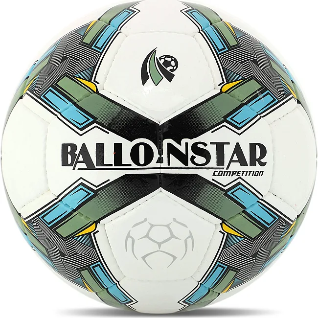 Футбольный мяч BALLONSTAR FB-4415 №5 PU (Белый-зеленый)