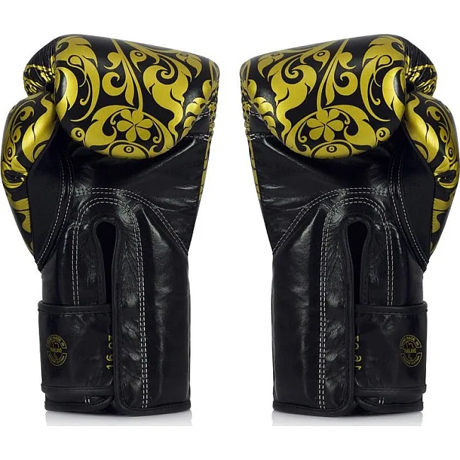 Боксерские перчатки Fairtex BGVG2 Velcro Black (бинты в комплекте)