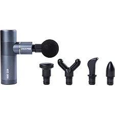 Перкуссионный массажер MINI MASSAGE GUN серый 13.7x9x4.6см