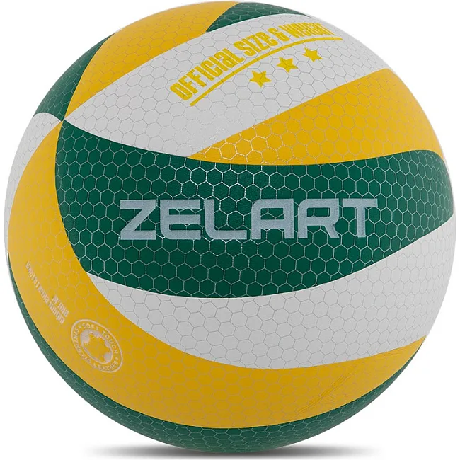 Волейбольный мяч
 ZELART
 VB-9000 №5 PU (Белый-желтый-синий)