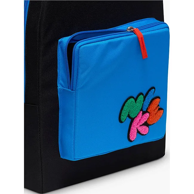 Детский рюкзак Nike Y NK CLASSIC BKPK - BUBBLE 16L черный, синий 38 x 28 x 13 см