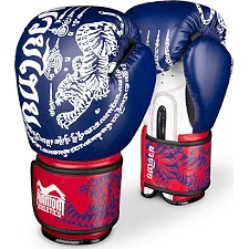 Боксерские перчатки Phantom Muay Thai Blue (капа в подарок)