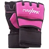 Распродажа! Быстрые бинты внутренние перчатки митенки MAXXMMA BO-0840 (Малиновый-черный)