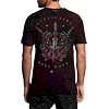 Футболка AFFLICTION Medusa`s Revenge SS Rev Tee Burgandy Black