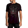 Футболка AFFLICTION Medusa`s Revenge SS Rev Tee Burgandy Black