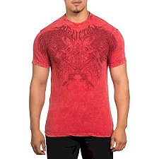 Футболка мужская AFFLICTION Toxic Wrath A25797 Cherry Lava Wash