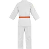 Кімоно для дзюдо Adidas Club з золотими смугами на плечах (білий) J350P
