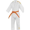 Кімоно для дзюдо Adidas Club з золотими смугами на плечах (білий) J350P