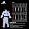 Кимоно для карате Adidas Kumite Fighter (белый, K220KF) с лицензией WKF