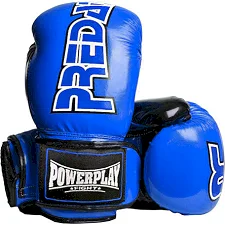 Перчатки для бокса POWERPLAY 3017 Predator Синий карбон
