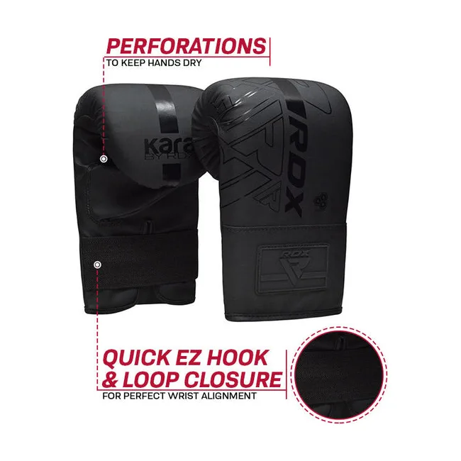 Рукавички снарядні RDX F6 Kara Boxing Black