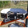 Пояс для становой тяги POWER SYSTEM PS-3100 Power кожаный Black