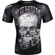 Рашгард VENUM Santa Muerte 3.0 Short Black White