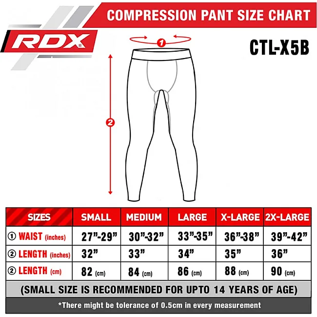 Штани компресійні RDX Lycra Black