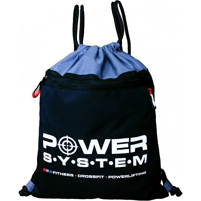 Спортивний рюкзак POWER SYSTEM PS-7011 Gym Sack Alpha Blak/Grey