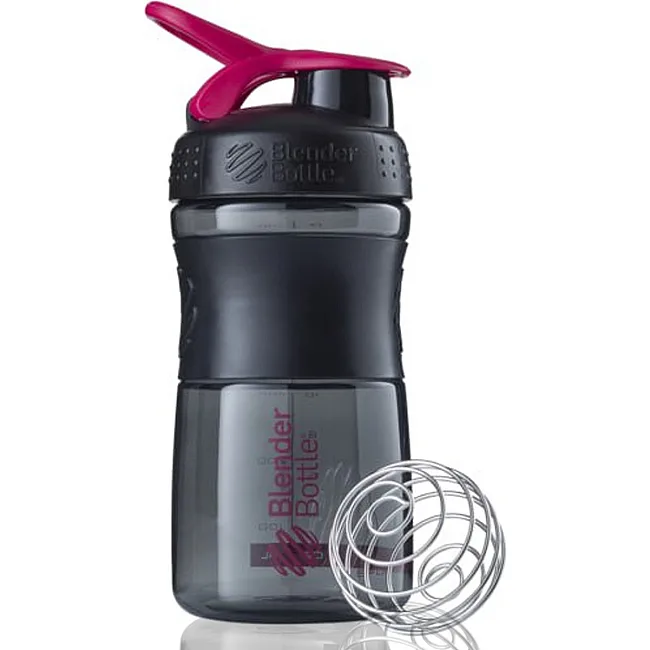 Спортивный шейкер-бутылка BLENDERBOTTLE SportMixer Flip 20oz/590мл Black/Plum