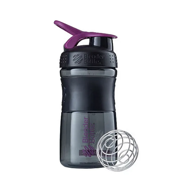 Спортивный шейкер-бутылка BLENDERBOTTLE SportMixer Flip 20oz/590мл Black/Plum