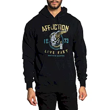 Толстовка AFFLICTION Whiskey Smash Hood A24547 Black Lava Wash