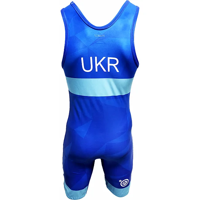 Трико для боротьби Adidas UWW (синій, 1633BLUE V1)