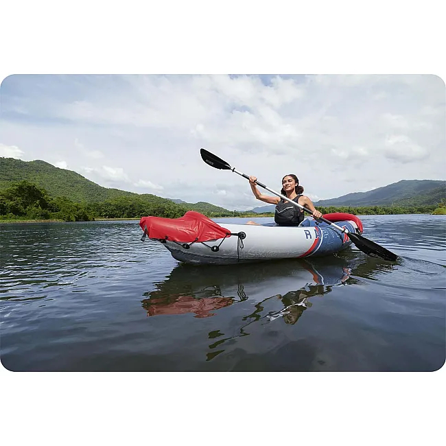 Надувной каяк Bestway Hydro-Force Rapid X1 290 x 91 см, сине-красный.