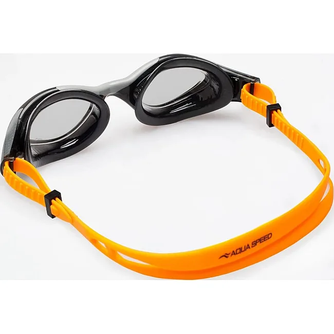 Окуляри для плавання Aqua Speed AQUILO 62651 чорний, помаранчевий One Size