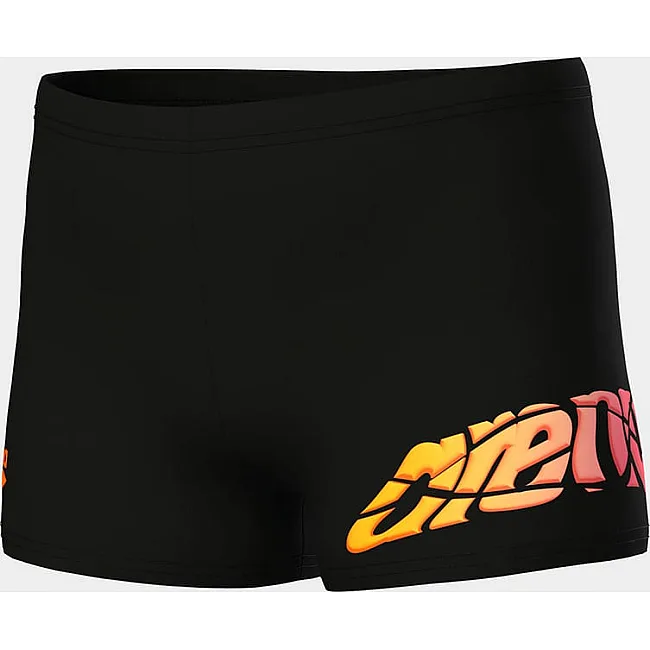 Плавки для мальчиков Arena LETTERING SWIM SHORT черный (для детей)