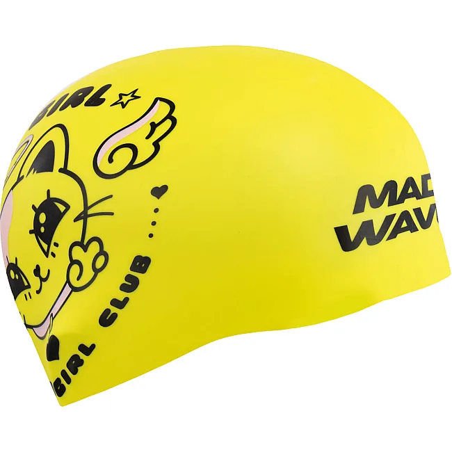 Двухсторонняя шапочка для плавания силиконовая для взрослых MADWAVE Cuties reversible M055432 (Фиолетовый-салатовый)