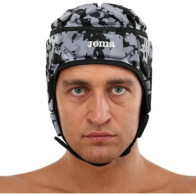 Шлем защитный мягкий для игры в регби JOMA PROTECT 400704-110 (Черный-серый)