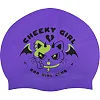 Двухсторонняя шапочка для плавания силиконовая для взрослых MADWAVE Cuties reversible M055432 (Фиолетовый-салатовый)