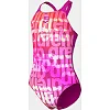 Купальник закрытый для девочек Arena MULTI COLOURS SWIMSUIT V BACK розовый, оранжевый (для детей)