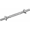 Гриф для гантелі хромований із замками MDbuddy TA-9701-28-16 (Хром)