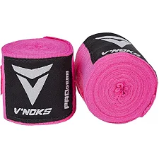 Бинты для бокса V`NOKS 3m Pink