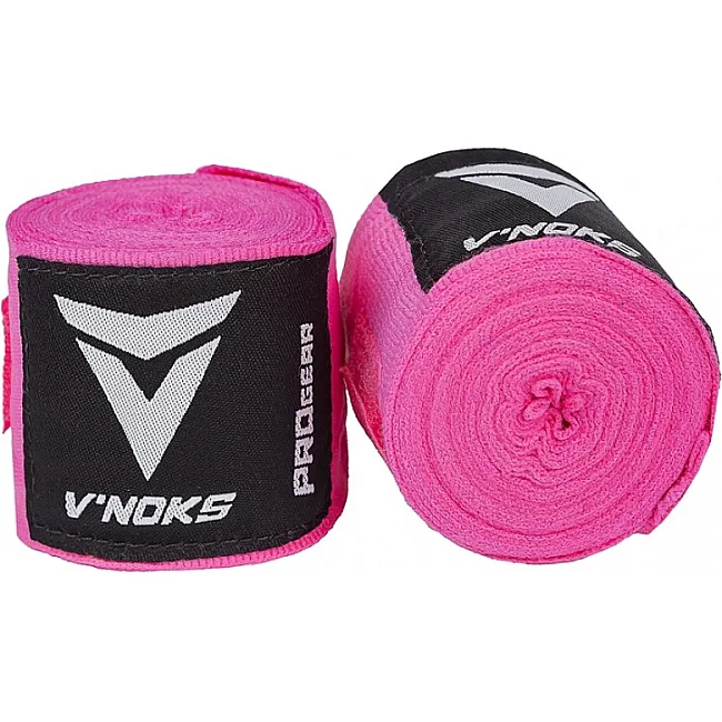 Бинты для бокса V`NOKS 3m Pink