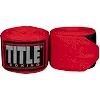 Бинты боксерские эластичные TITLE Boxing Fight Back Semi-Elastic 4,5м Красные