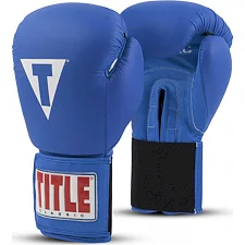 Боксерские перчатки TITLE Classic Originals Leather Training Gloves Elastic 2.0 Синие