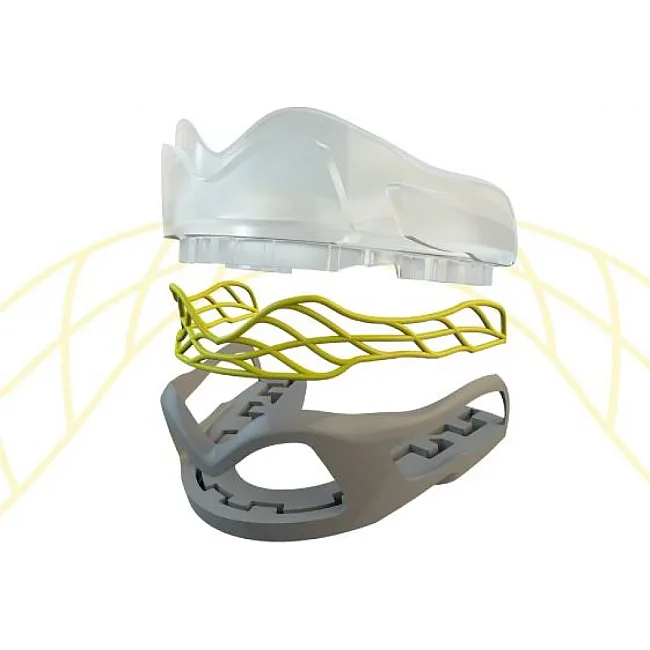 Капа SAFEJAWZ Nitro Series Серая с салатовым