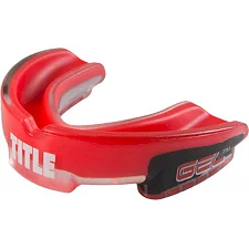 Капа TITLE Gel Triple-Shox Красная с черным (Для взрослых)