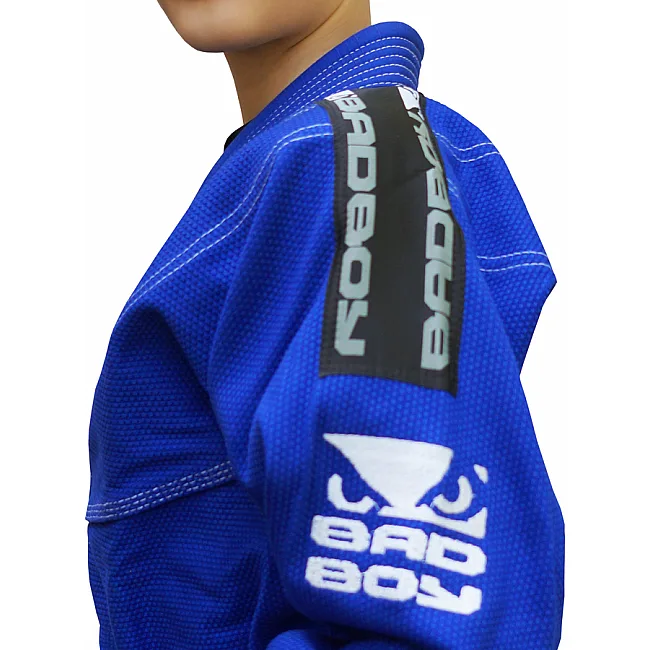 Кимоно детское для Бразильского Джиу Джитсу Bad Boy Limited Series Cинее