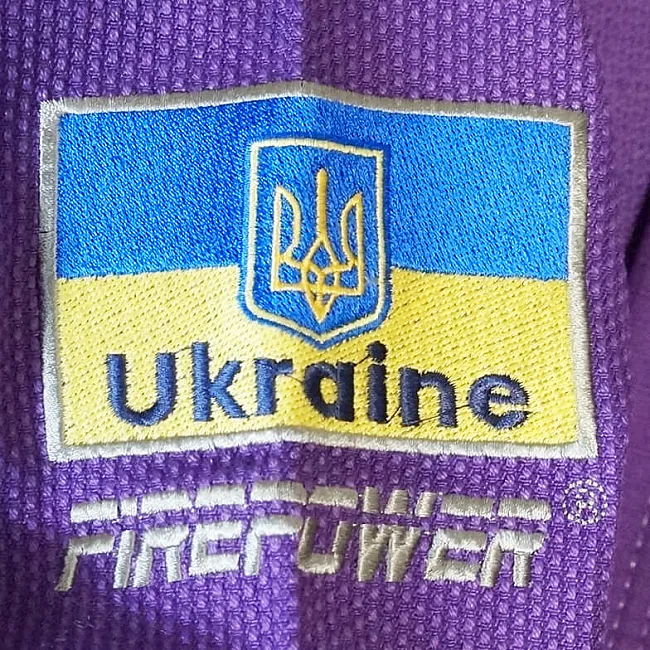 Кімоно жіноче для бразильського Джіу-Джітсу Firepower Ukraine Фіолетове
