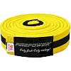 Пояс детский для Бразильского Джиу-Джитсу Firepower Classic Light Желтый с черной полоской