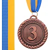 Медаль спортивная с лентой SP-SPORT GREEK C-6860 ø6,5см (Бронзовый)