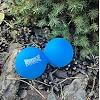 Массажный двойной мяч силиконовый PowerPlay PP-4355 Silicone Lacrosse Peanut Ball (6.3*12.6см.) Синий