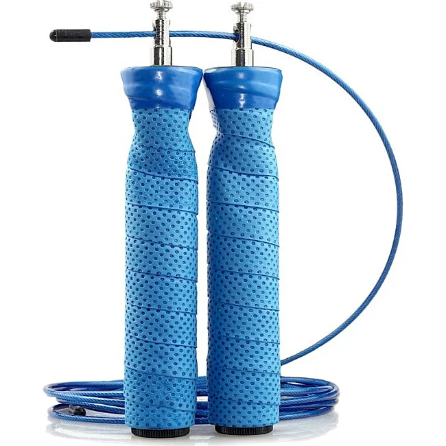 Скоростная скакалка 7SPORTS Cross Rope 3м. на подшипниках SK-1 7S голубая