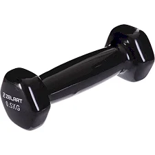 Гантель для фитнеса виниловая ZELART TA-2777-0_5 цена за 1шт 0,5кг (Черный)