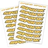 Набор наклеек на обода SPANK Decal kit, Yellow
