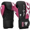 Боксерські рукавиці RDX REX F4 PINK/BLACK (капа в комплекті)