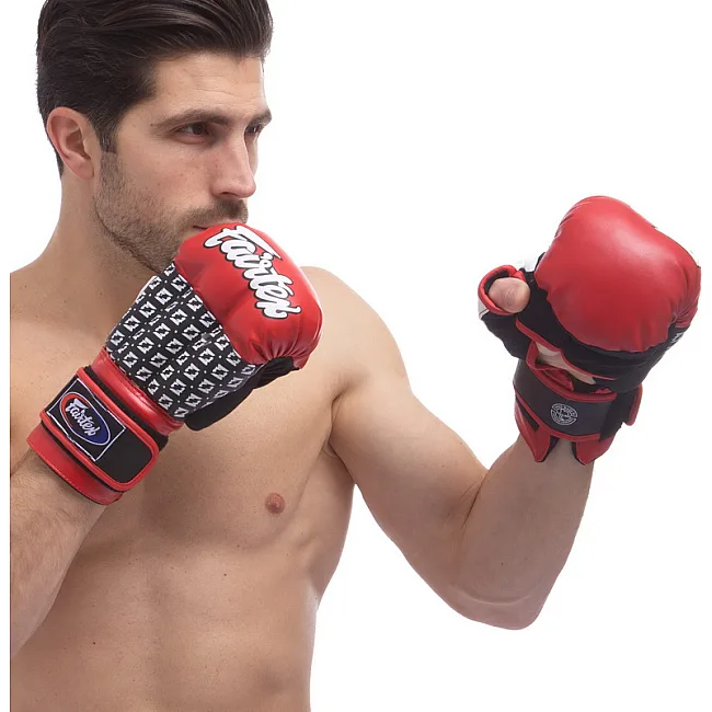Перчатки для рукопашного боя FAIRTEX
 LD-FGVB17 (Красный-серый)